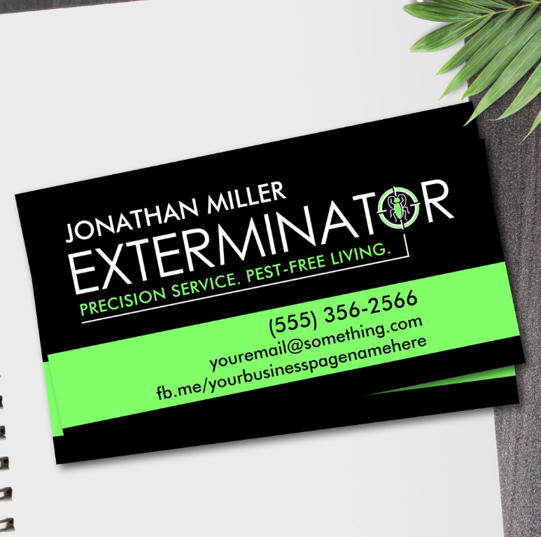 Pest Control Services - Exterminator Business Card
