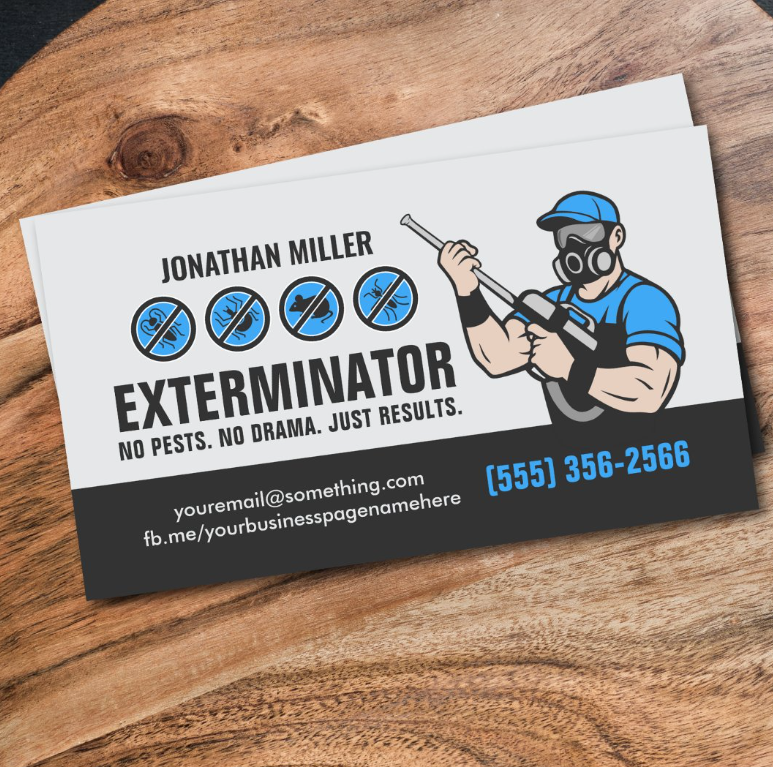 Pest Control Services - Exterminator Business Card
