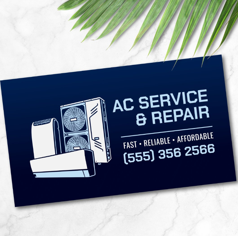 Air Conditioning – Repair - Service - Installation - Business Card