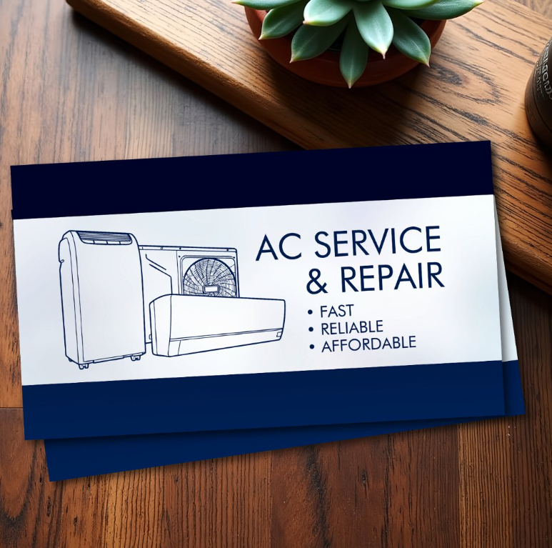 Air Conditioning – Repair - Service - Installation - Business Card