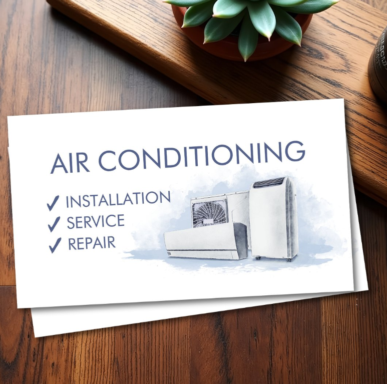 Air Conditioning – Repair - Service - Installation - Business Card