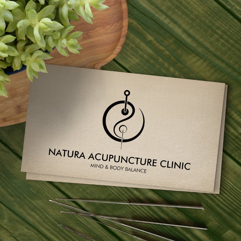 Acupuncture Needle - Yin Yang Business Card