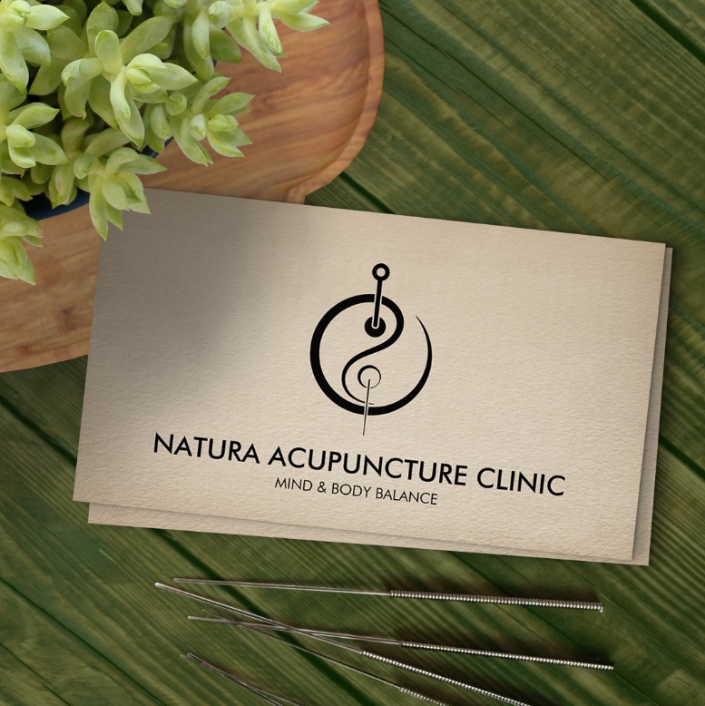 Acupuncture Needle - Yin Yang Business Card