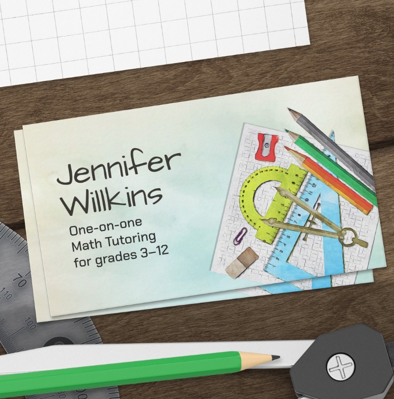 Private Math Tutor - Mathematics Educator Business Card