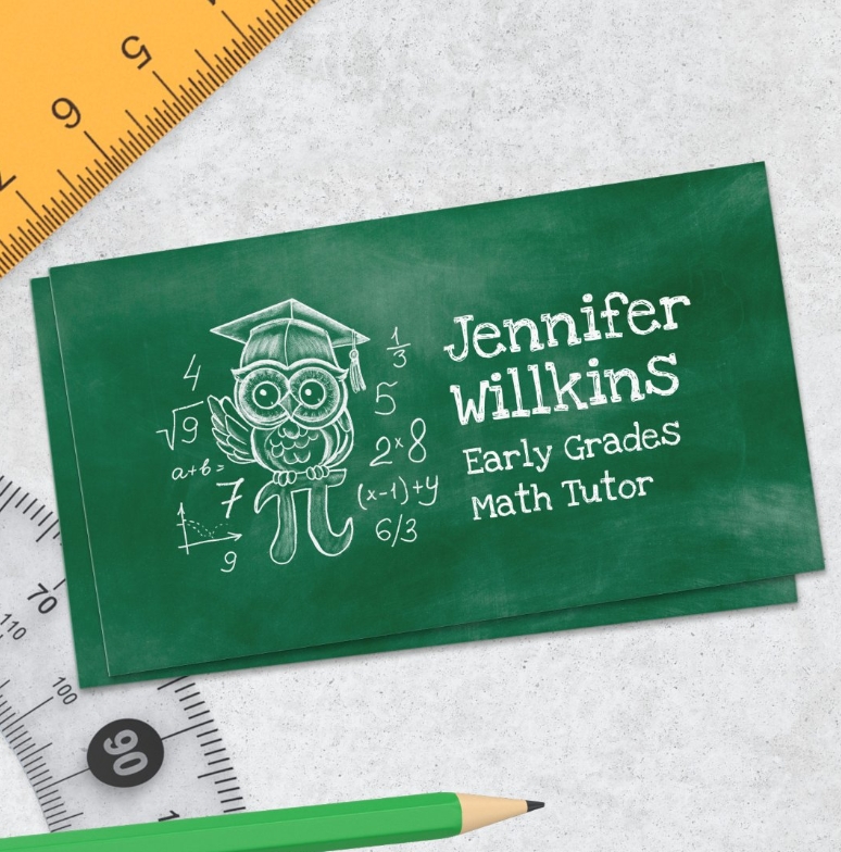 Private Math Tutor - Early grades, elementary Business Card