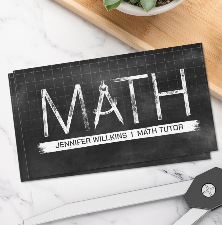 Private Math Tutor - Mathematics Educator Business Card