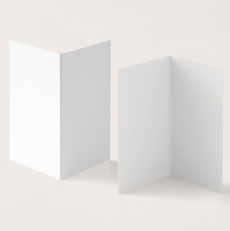 Folded Vertical Book Business Card