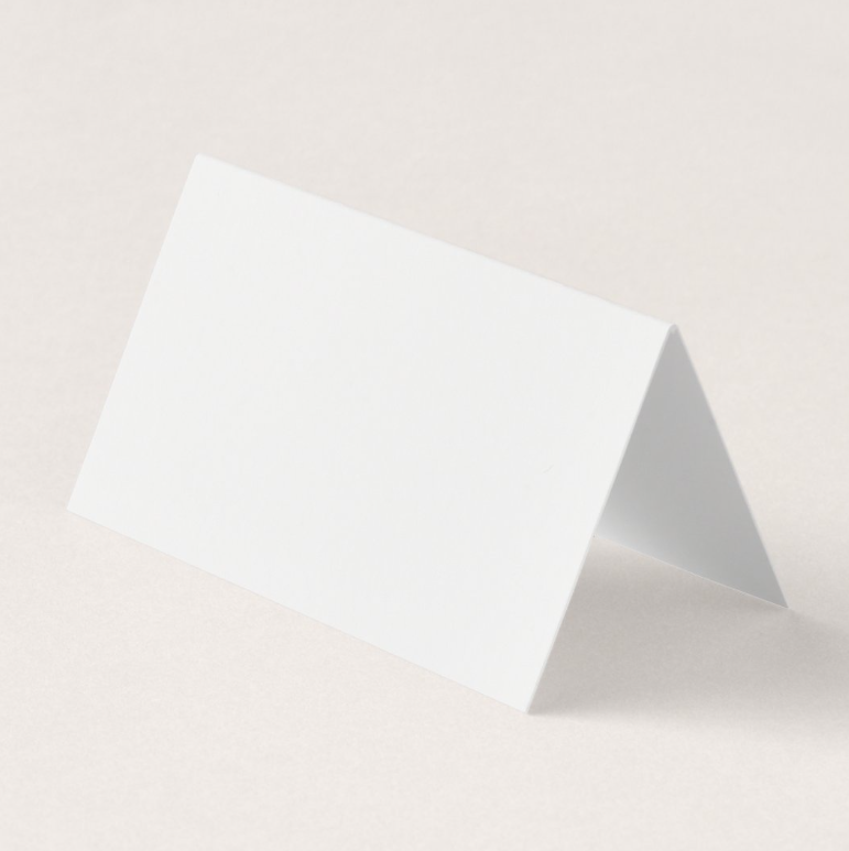 Folded Horizontal Tent Business card
