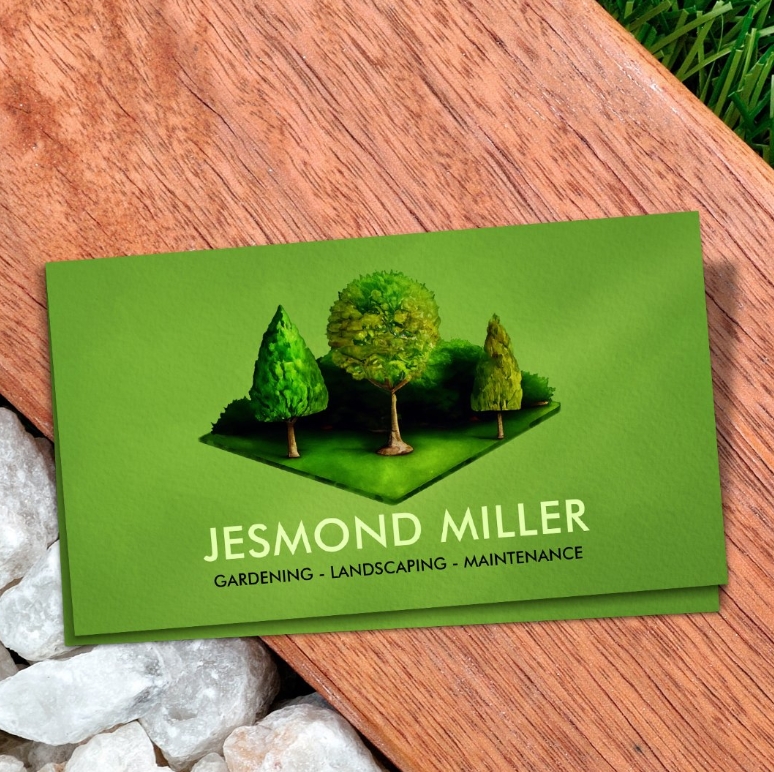 Landscaping service business card