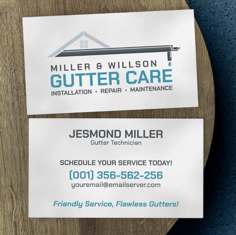 Gutter service business card