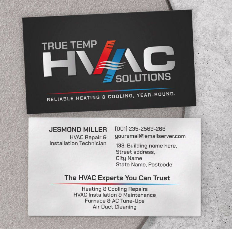 HVAC Services Services Business Card