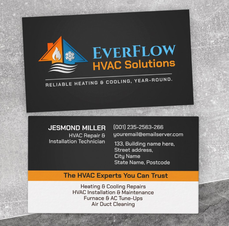 HVAC Services Services Business Card