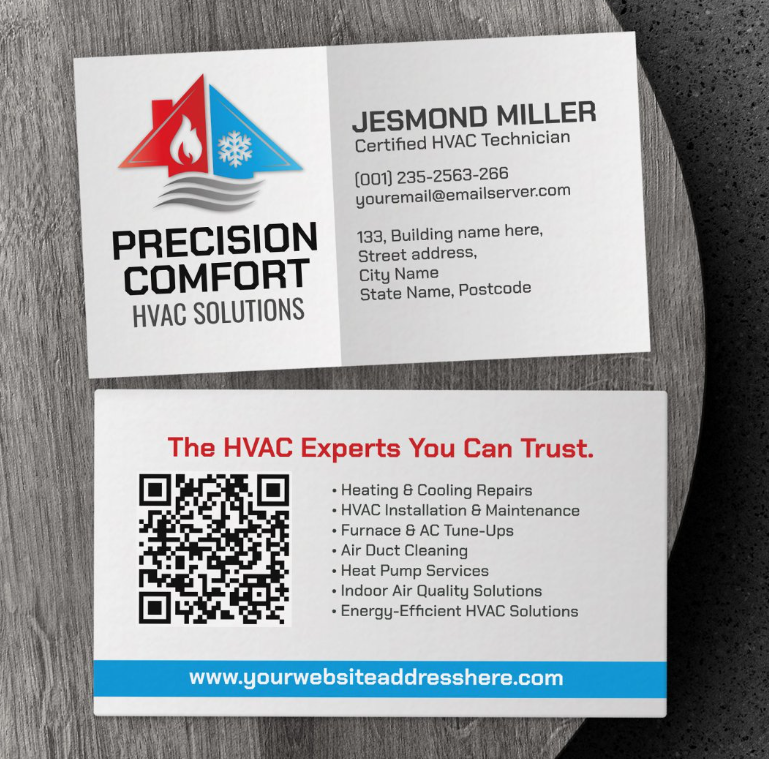 HVAC Services Services Business Card