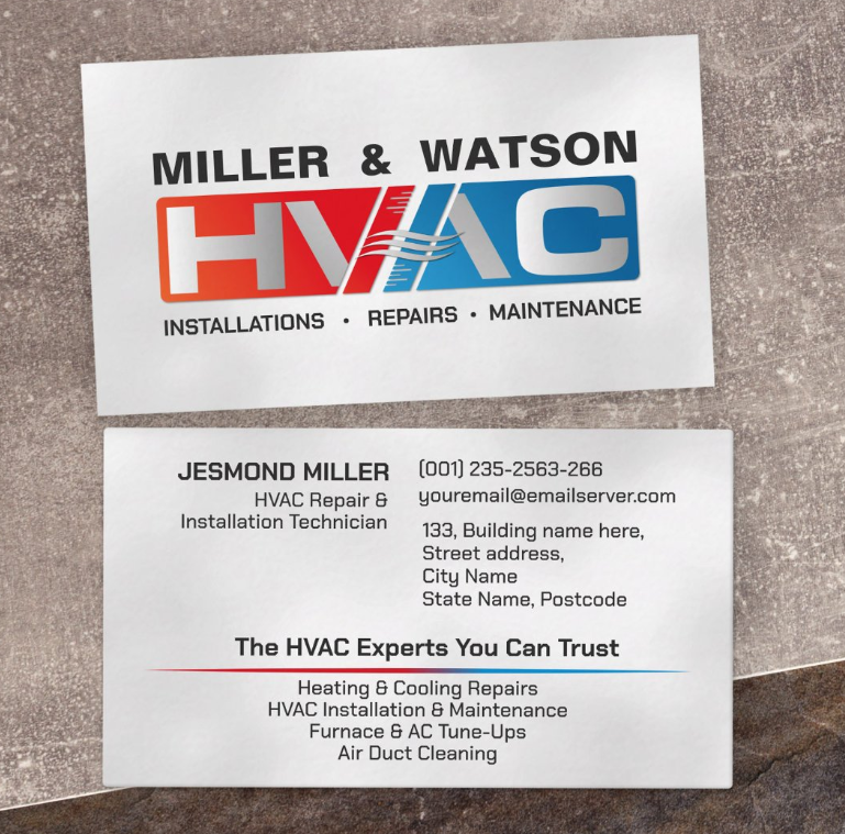 HVAC Services Services Business Card