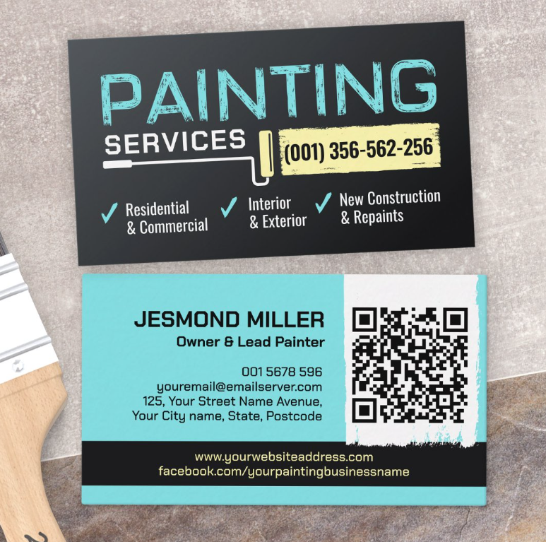 Painting Services - Painters Business Card