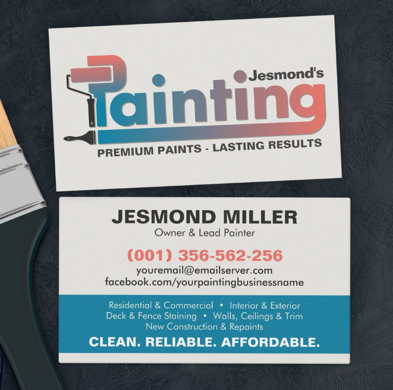 Painting Services - Painters Business Card