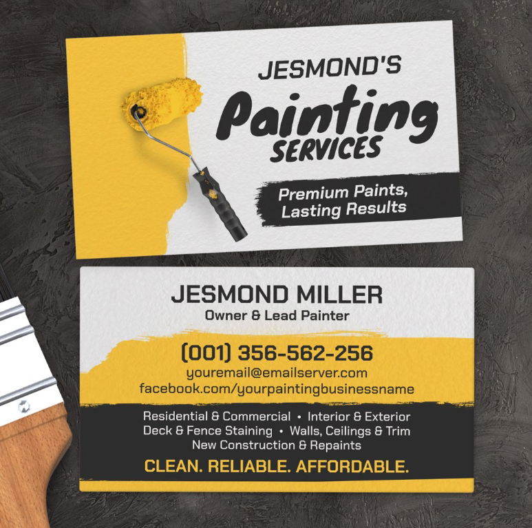 Painting Services - Painters Business Card