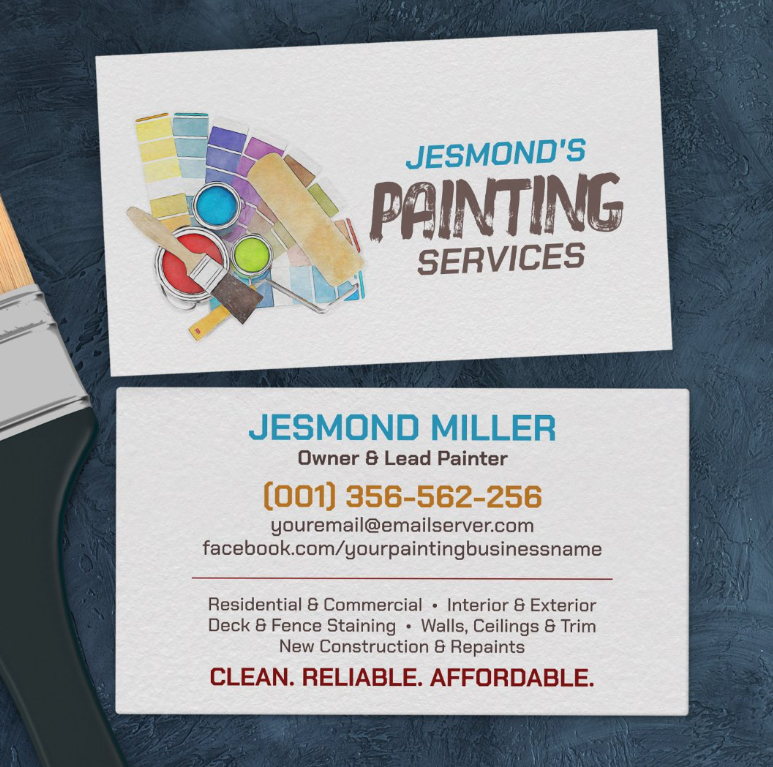 Painting Services - Painters Business Card
