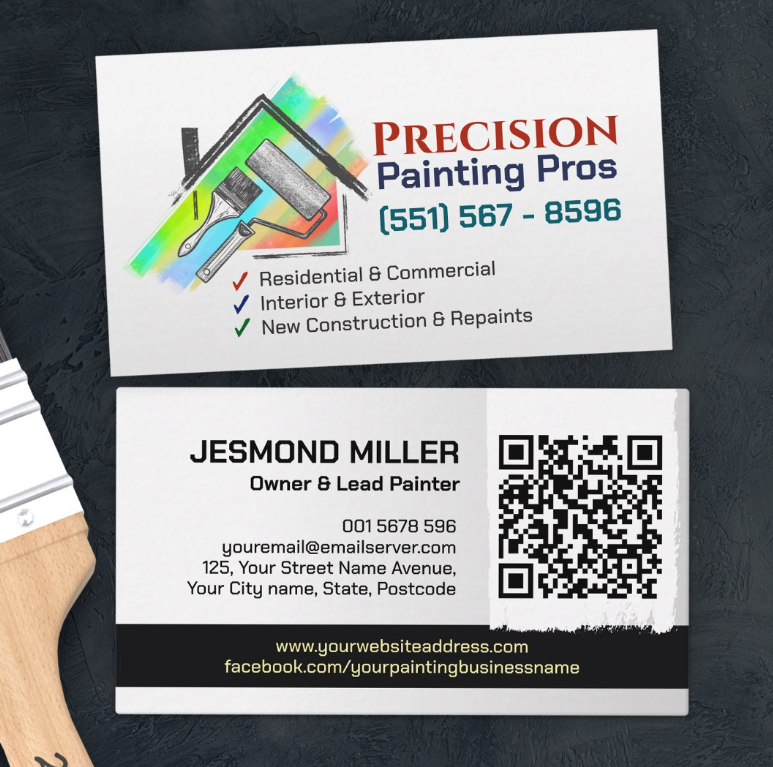Painting Services - Painters Business Card