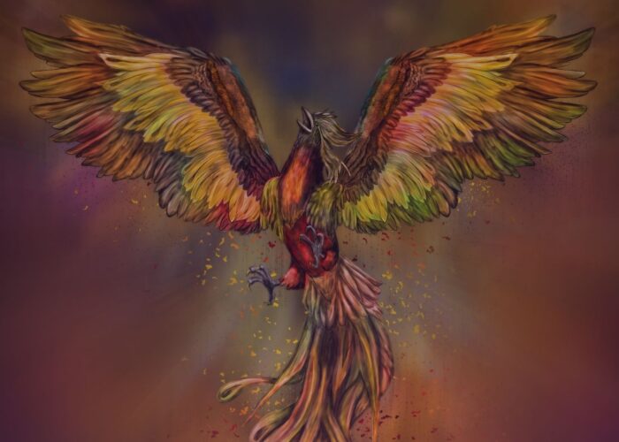 Phoenix Symbol Business Cards – Rebirth, Strength & Power