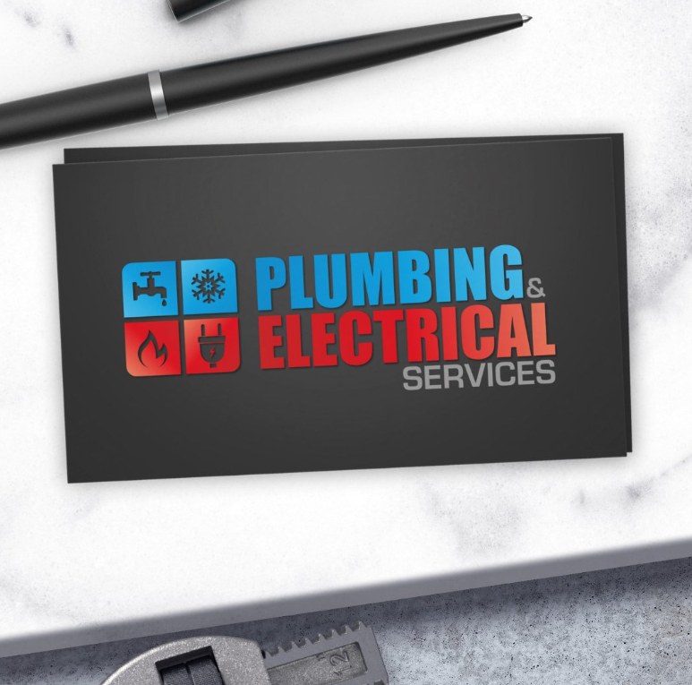 Plumbing and Electrical services Business Card