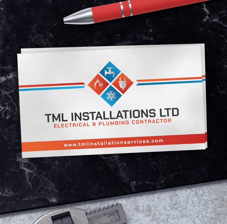 Plumbing and Electrical services Business Card