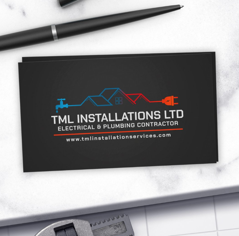 Plumbing and Electrical services Business Card