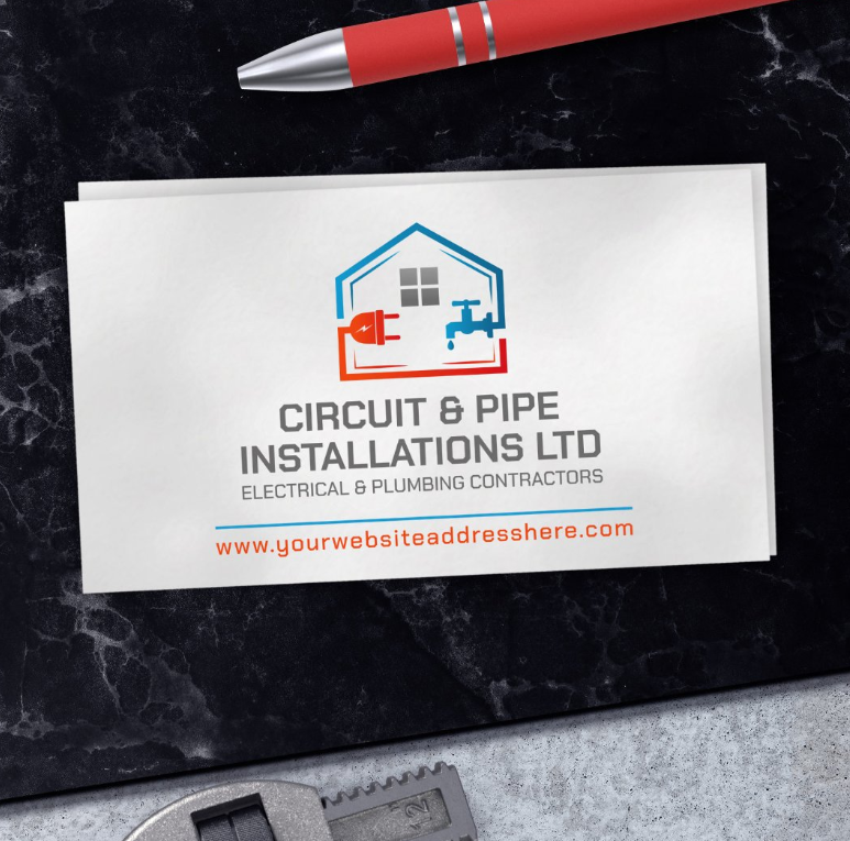 Plumbing and Electrical services Business Card