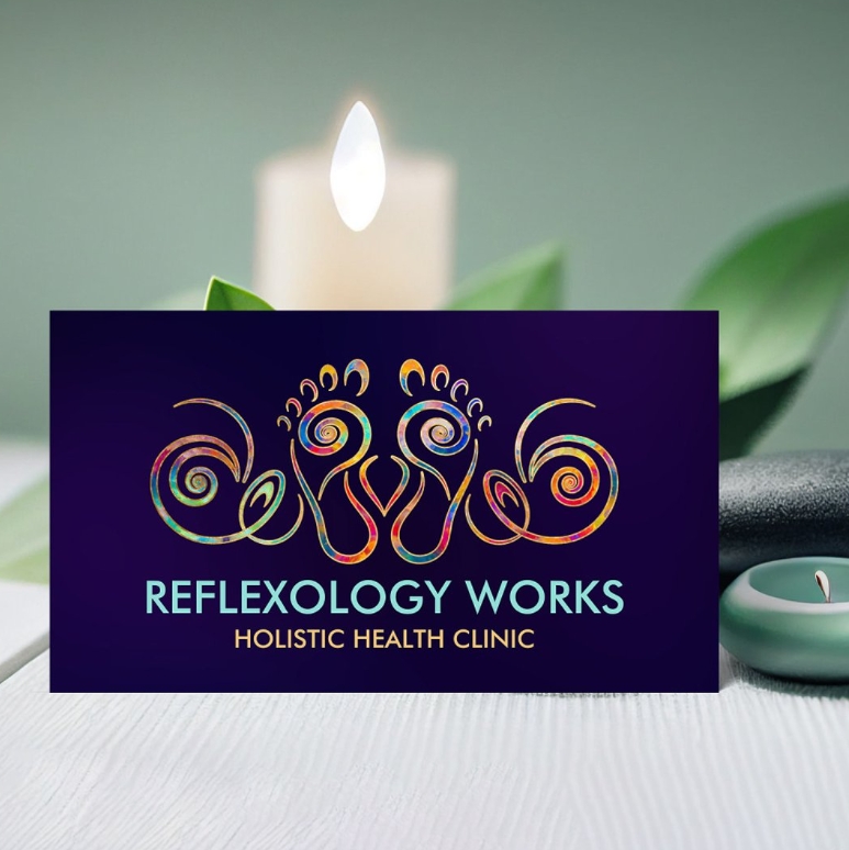 Colorful Reflexology Spiral Symbol Card