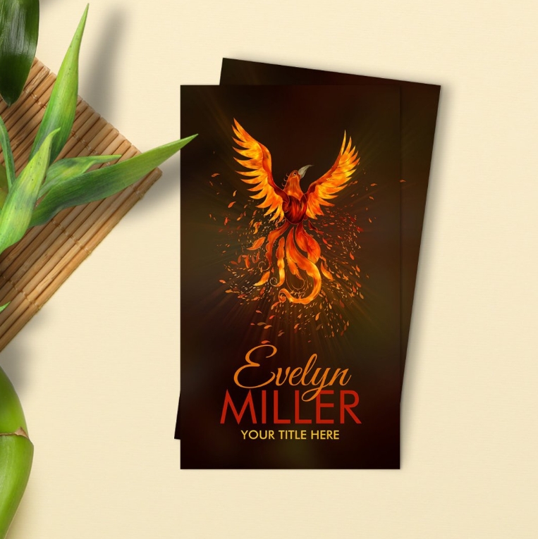 Mythical Fire Rising Phoenix Bird Business Card
