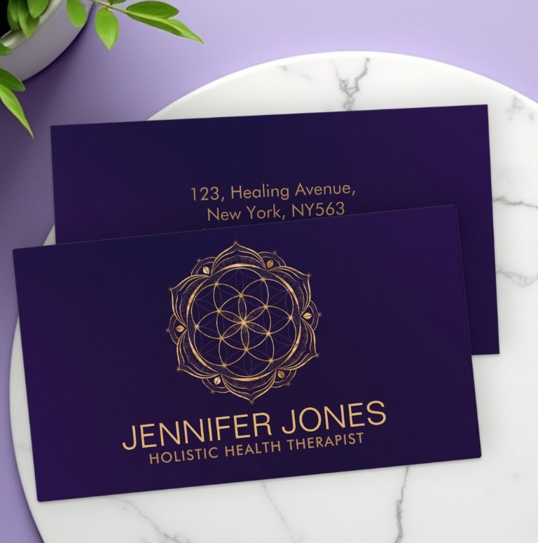 spiritual logo business card - Seed of life