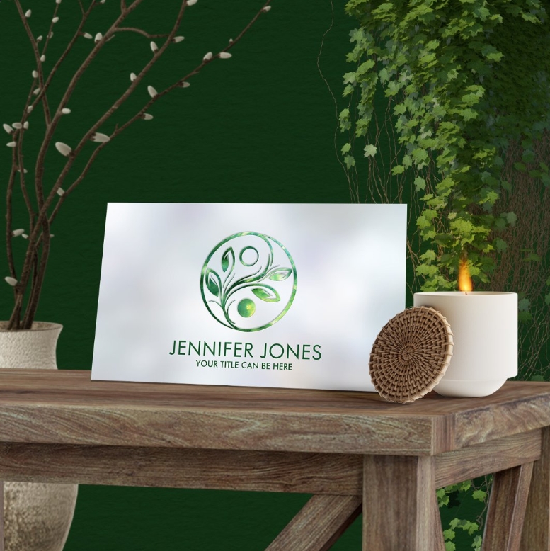Yin Yang - Nature Balance - glowing marble Business Card