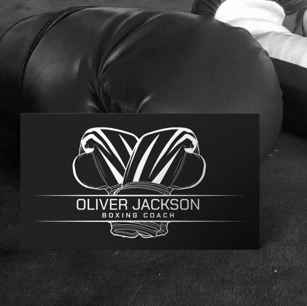 Boxing Coach Cool Minimal Business Card