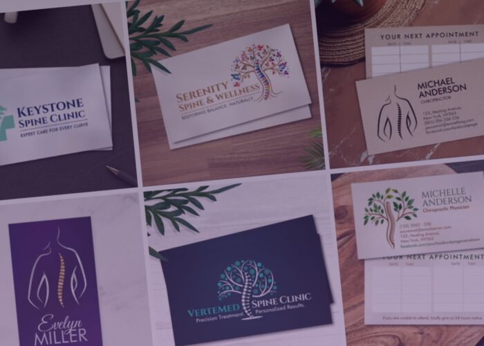 Chiropractic Business Cards – Spine Health Designs with Professional Style