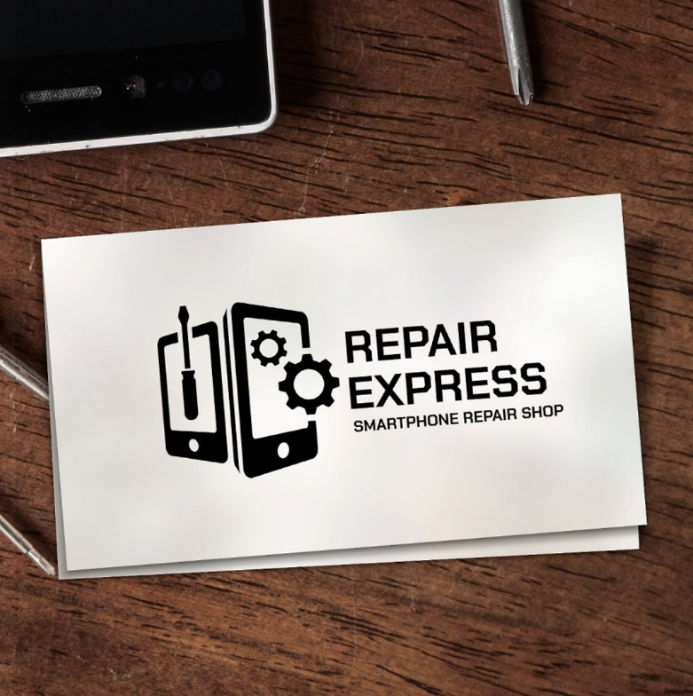 Smartphone repair business card template