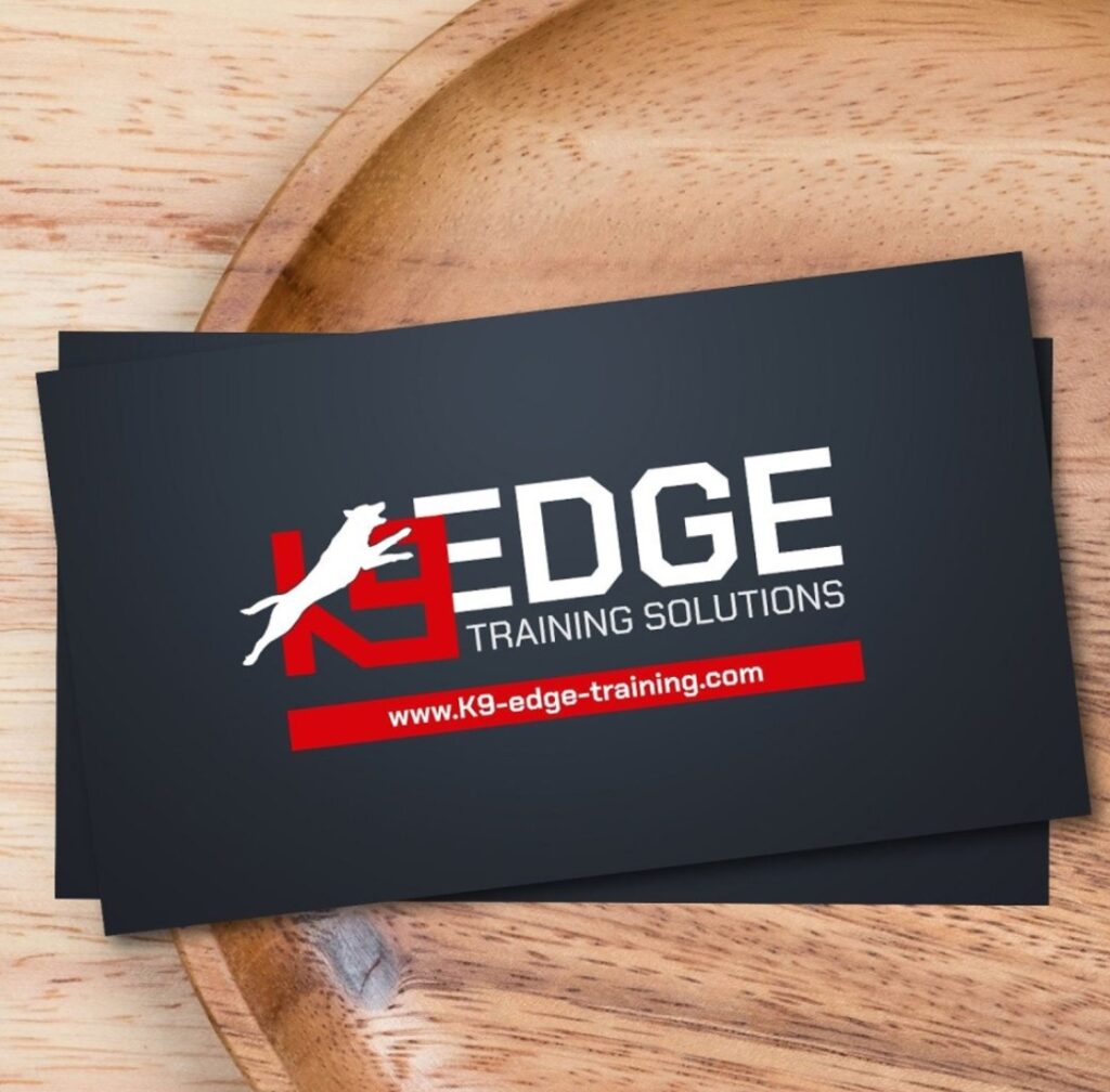Modern Cool K9 Trainer Business Card
