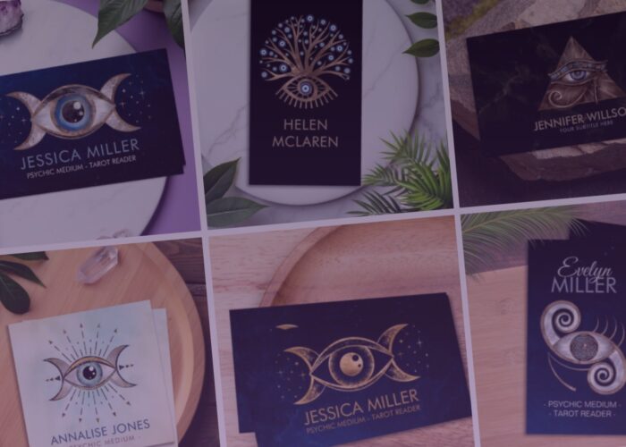 Eye Symbol Business Cards – Mystical Designs for Psychics and Spiritual Guides
