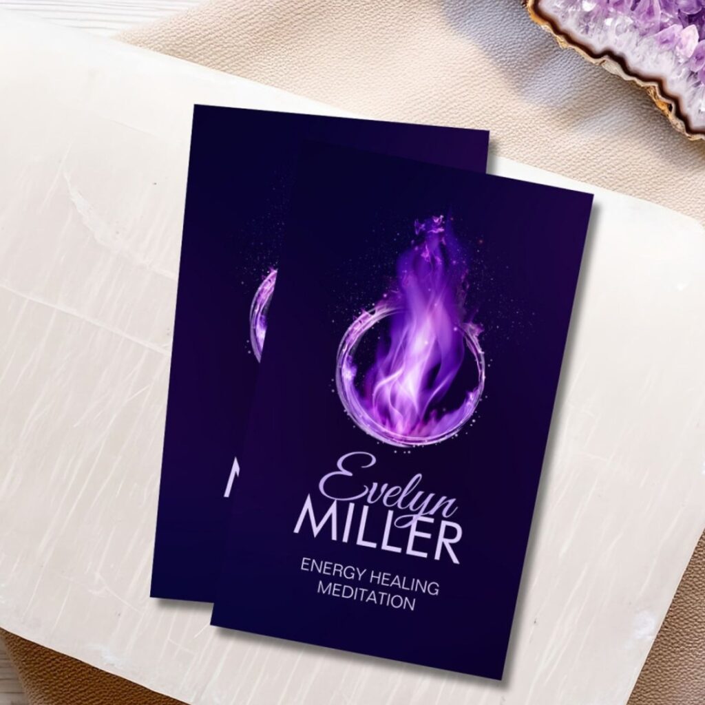 Violet Flame Purple Flame Business Card