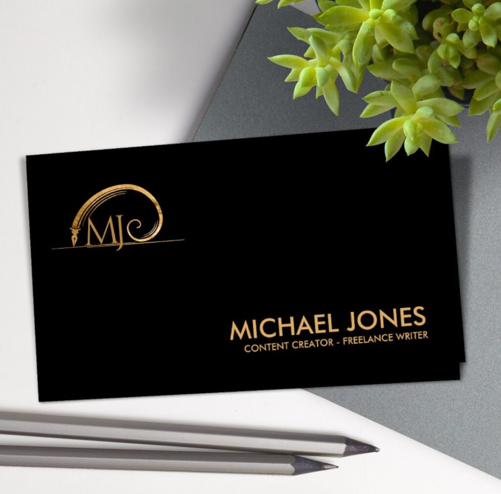 Golden Spiral Resume Writing Services Professional Business Card