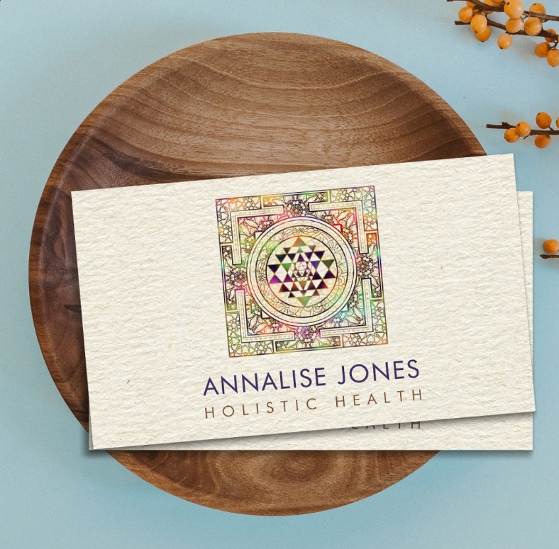 Shri Yantra Chakra Business Card