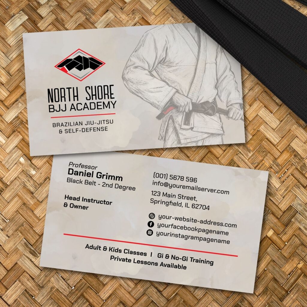 Brazilian Jiu-Jitsu instructor card 