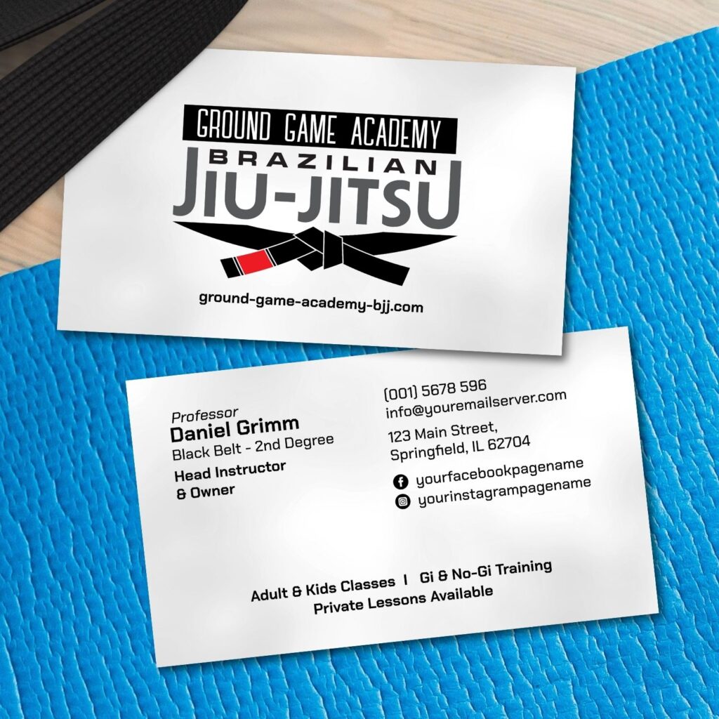 Brazilian Jiu-Jitsu Instructor Business Card